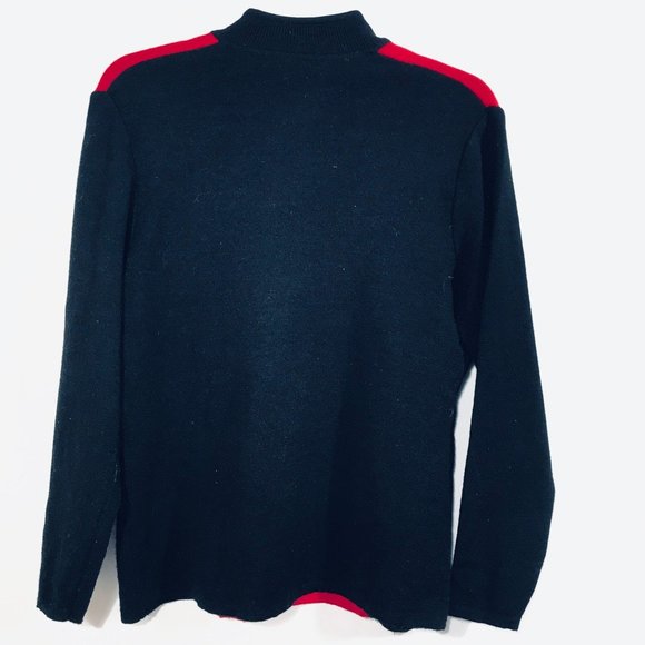 VINTAGE Chinese Wool Sweater Cardigan Frog Buttons - Picture 2 of 8